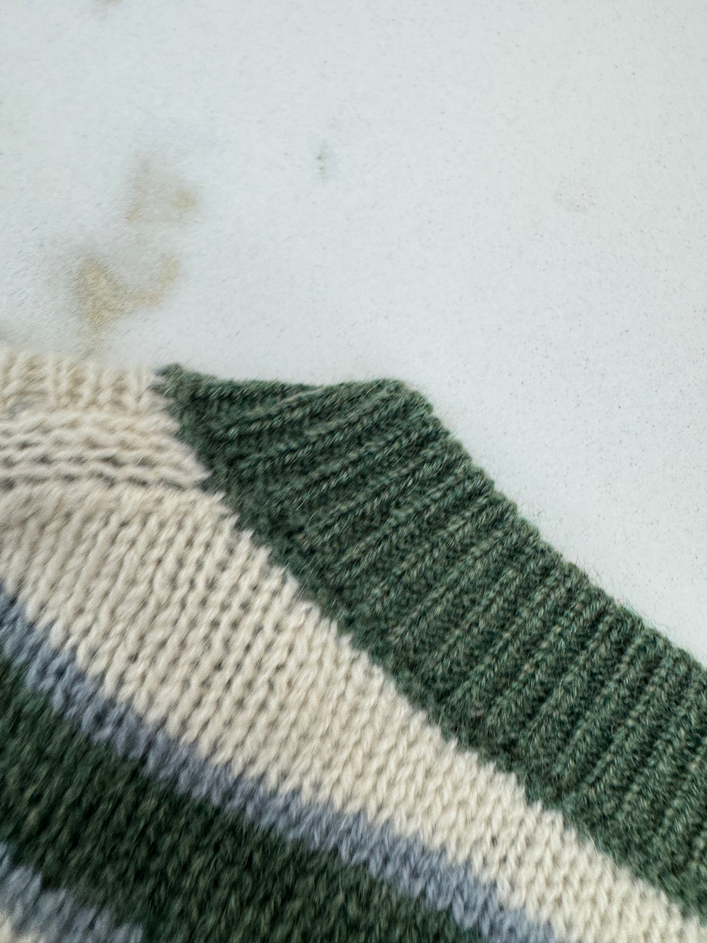 LORO PIANA Baby Cashmere Fobello Stripes Cardigan Green