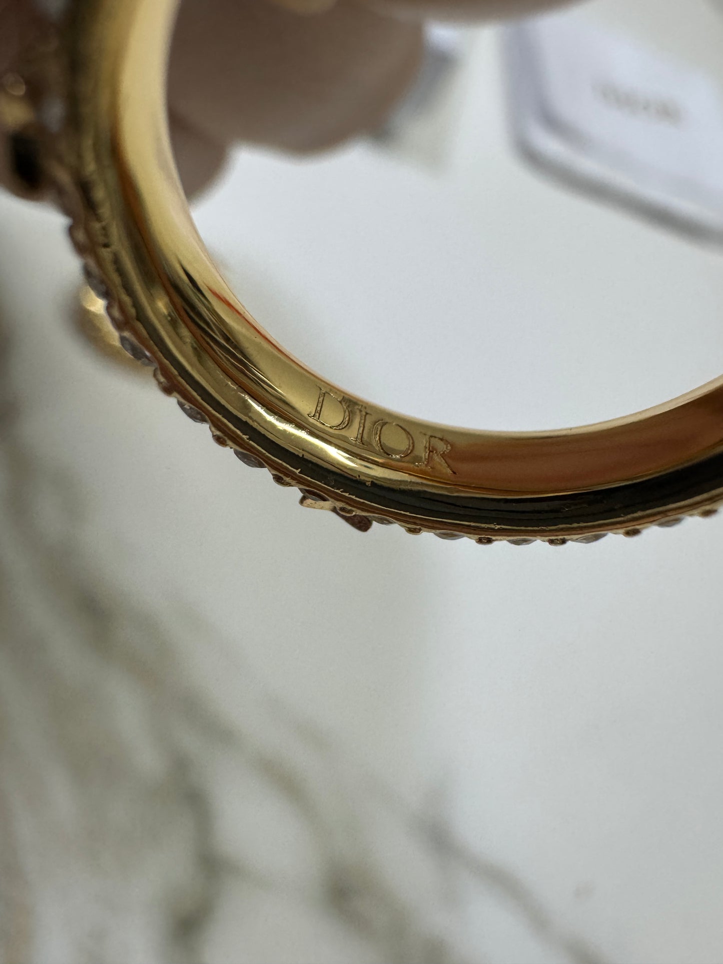 DIOR 2件套戒指 金色 Petit CD Ring Set Gold