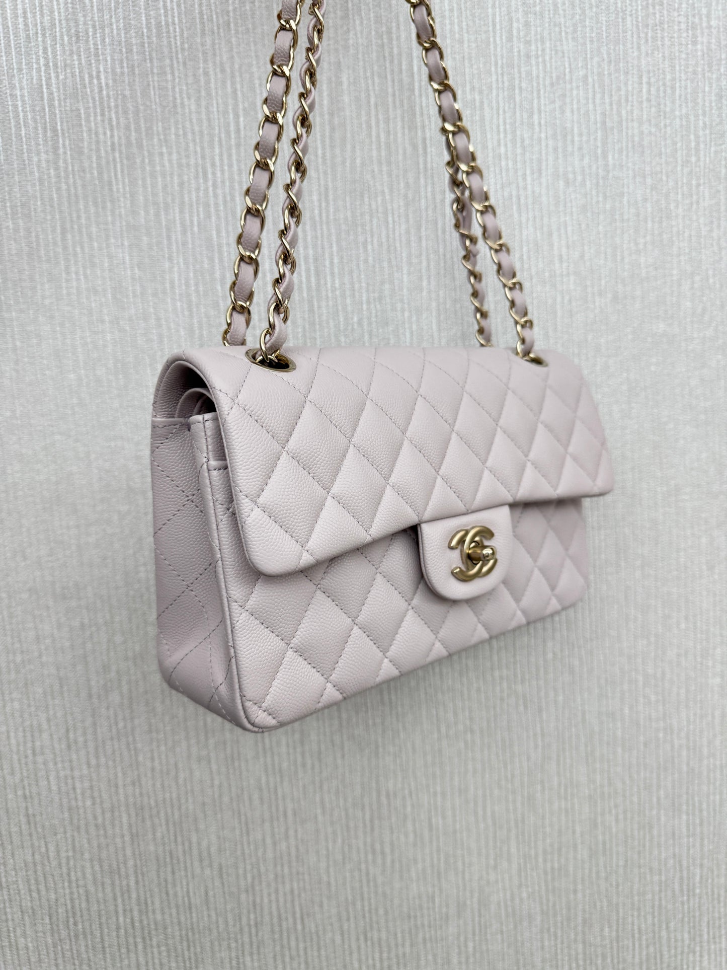 CHANEL CF23 Small 21S Liliac Caviar Calfskin GHW