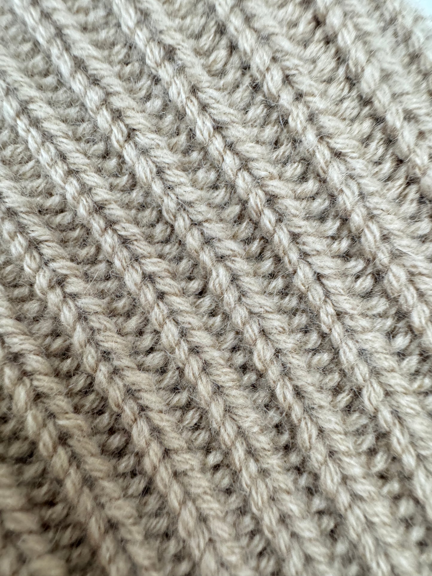 CHANEL 25B 針織羊絨帽 奶茶色