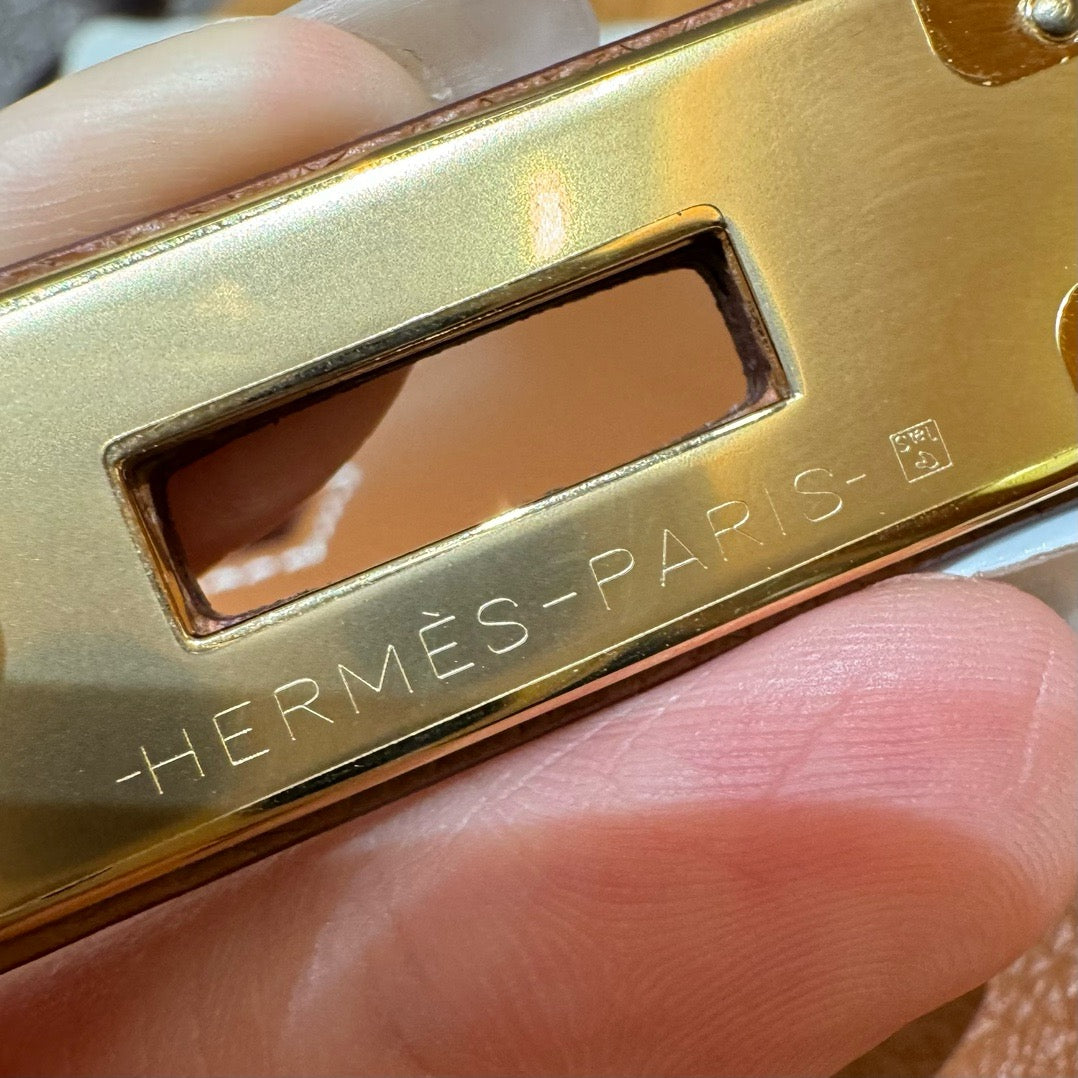 HERMES Mini Jypsiere 金棕金扣 Gold