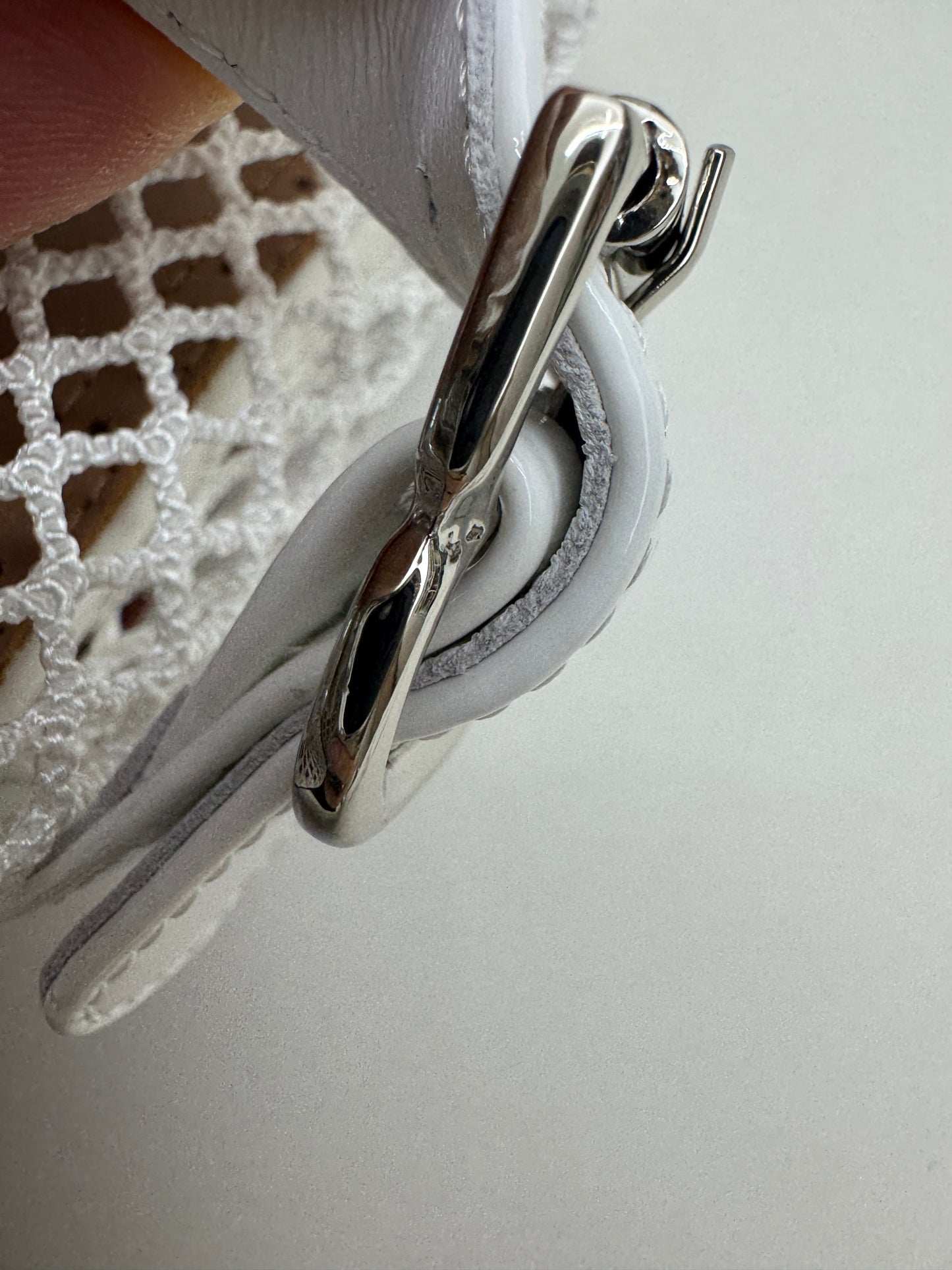 ALAIA 漁網芭蕾舞鞋 白色