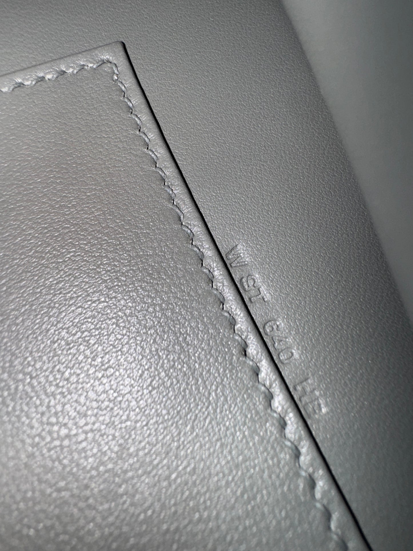 HERMES Kelly Danse 84麻繩灰 蜥蜴皮 銀扣 Lizzard PHW