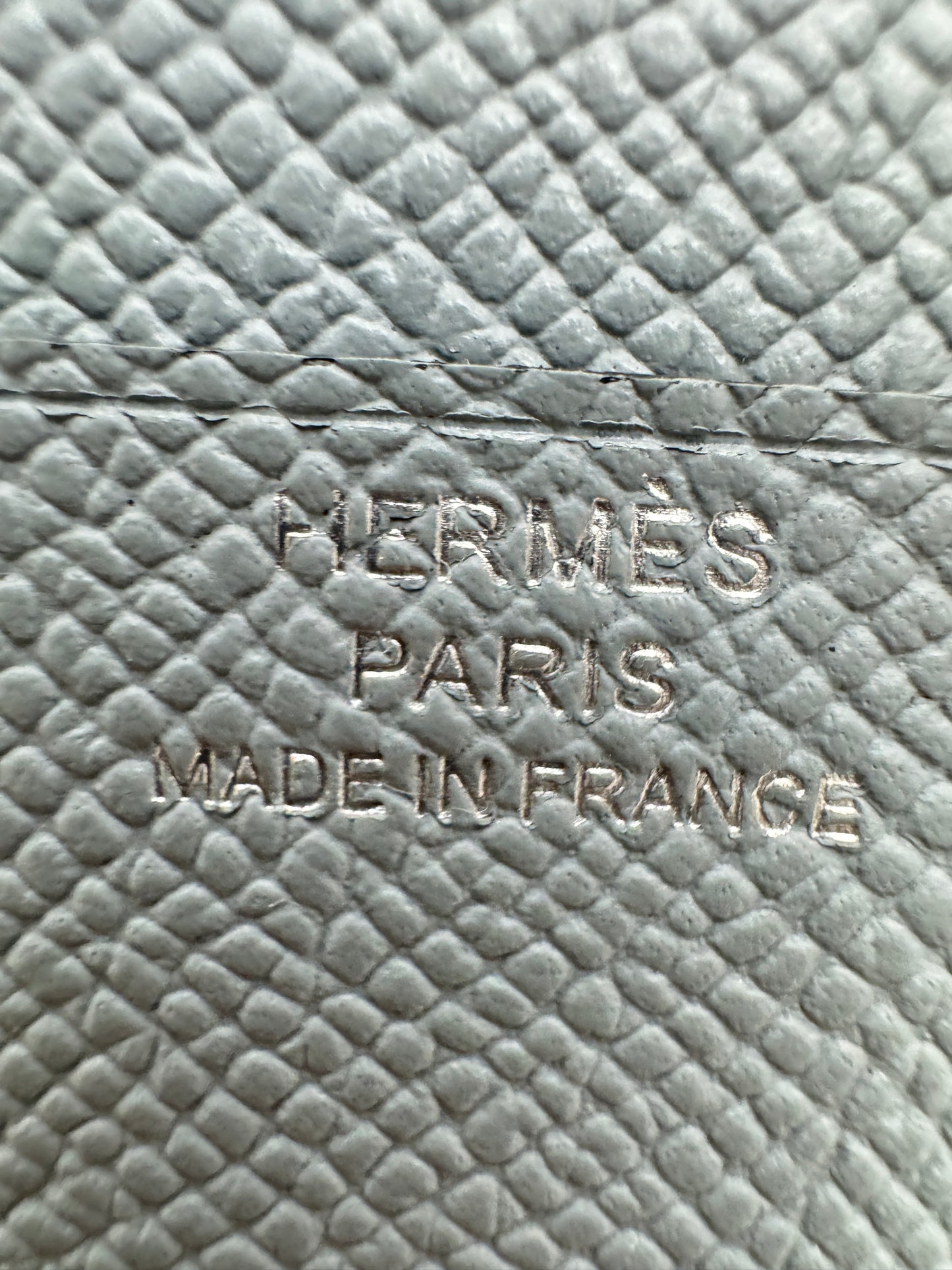 HERMES Bearn 三摺錢包 亞麻藍 Blue Lin Epsom PHW