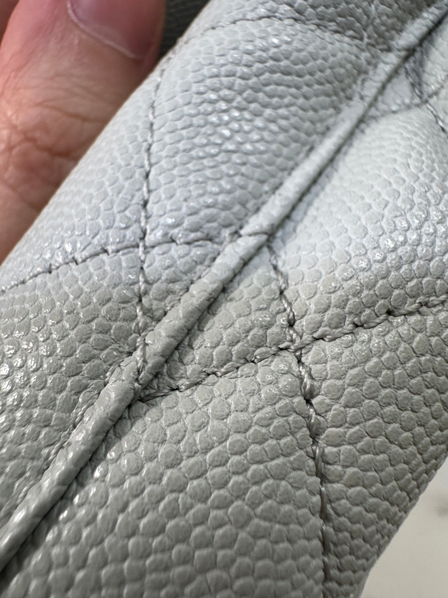 CHANEL 超Mini Coco Handle 24K 灰藍色