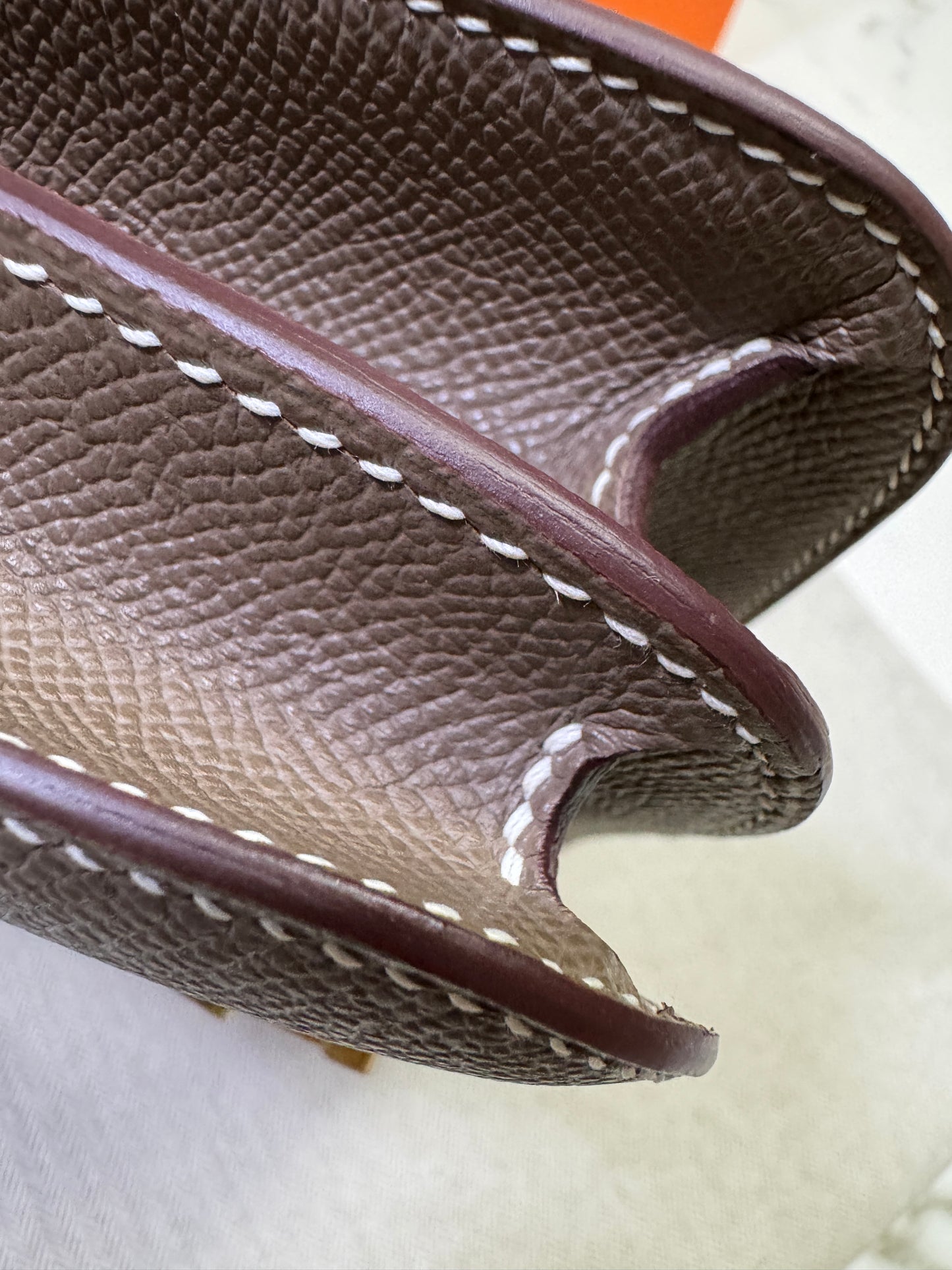 HERMES Mini Constance 大象灰金扣 Epsom