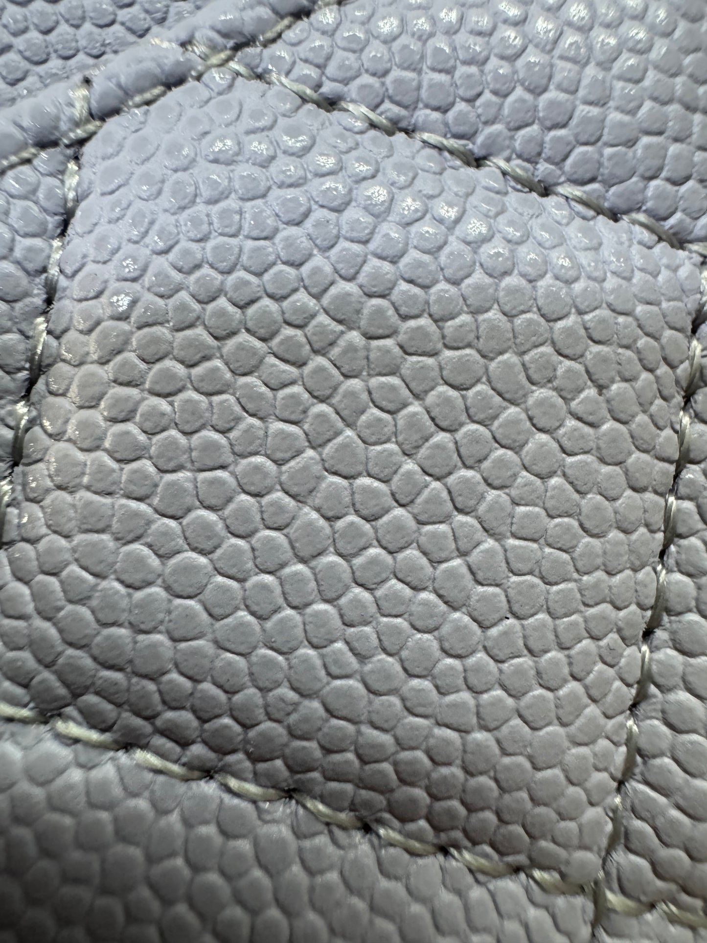 CHANEL 21K香芋紫 淡金扣 單片式卡包 Cardholder