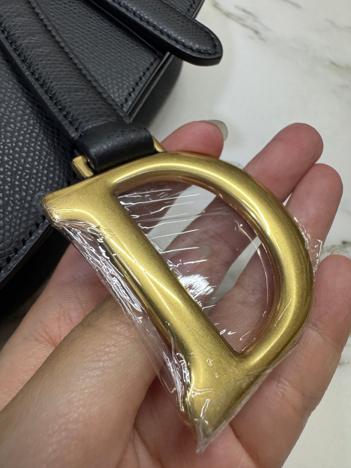 DIOR Saddle Medium Black