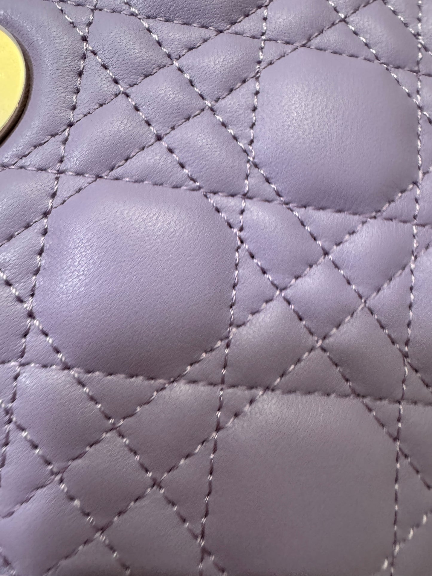 DIOR Mini Lady Dior 紫色羊皮