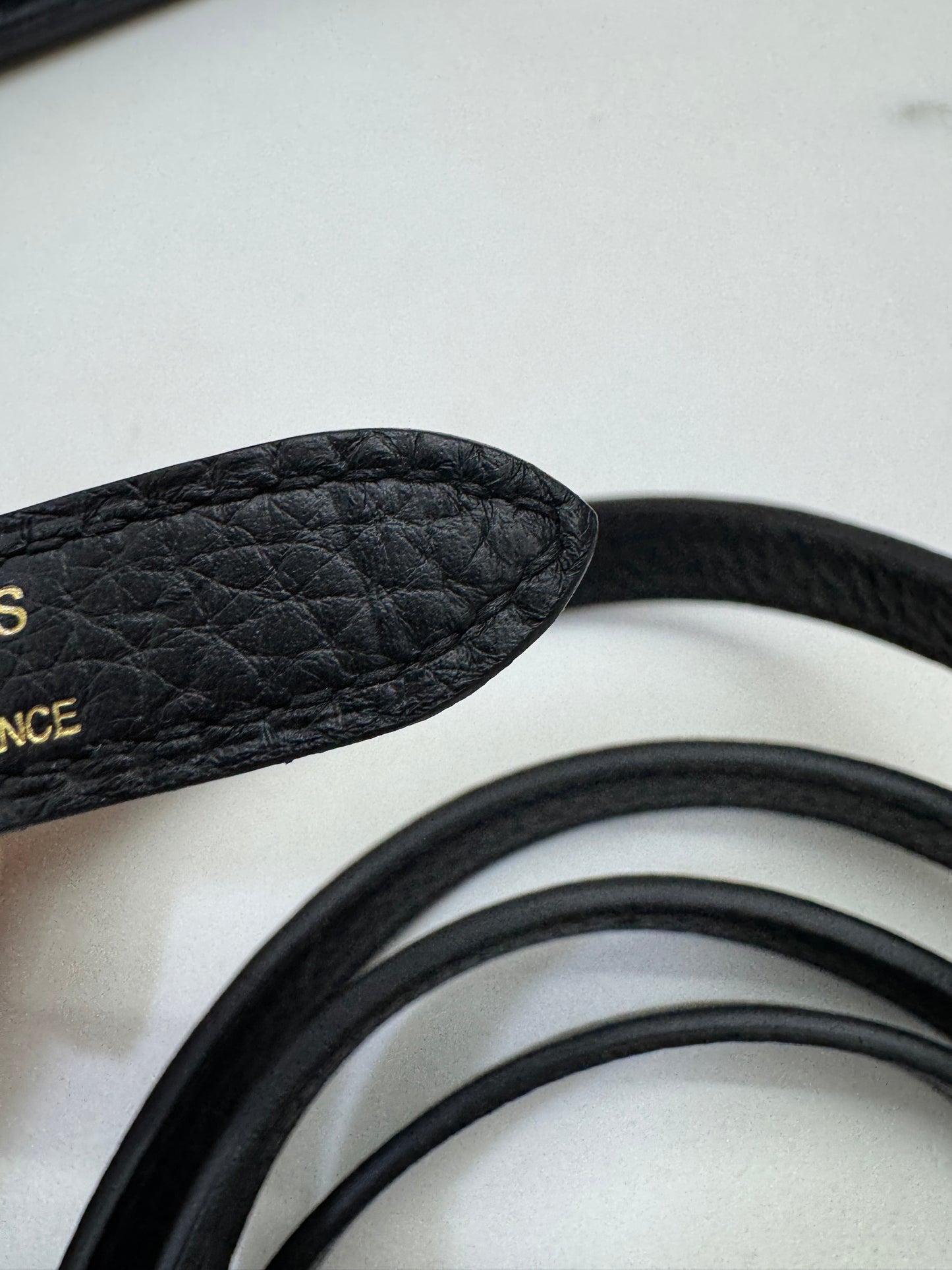 HERMES Halzan 25 黑金 Noir TC GHW