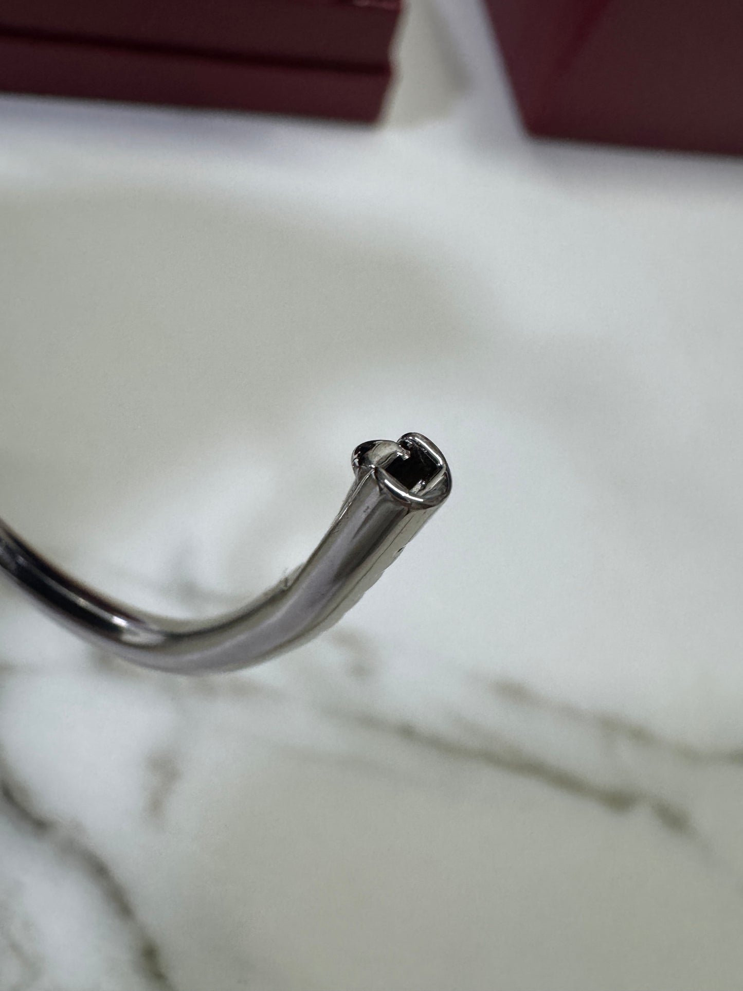 CARTIER Juste un Clou 釘子手鐲 粗版頭尾帶鑽【純銀電鍍18K金+莫桑鑽】