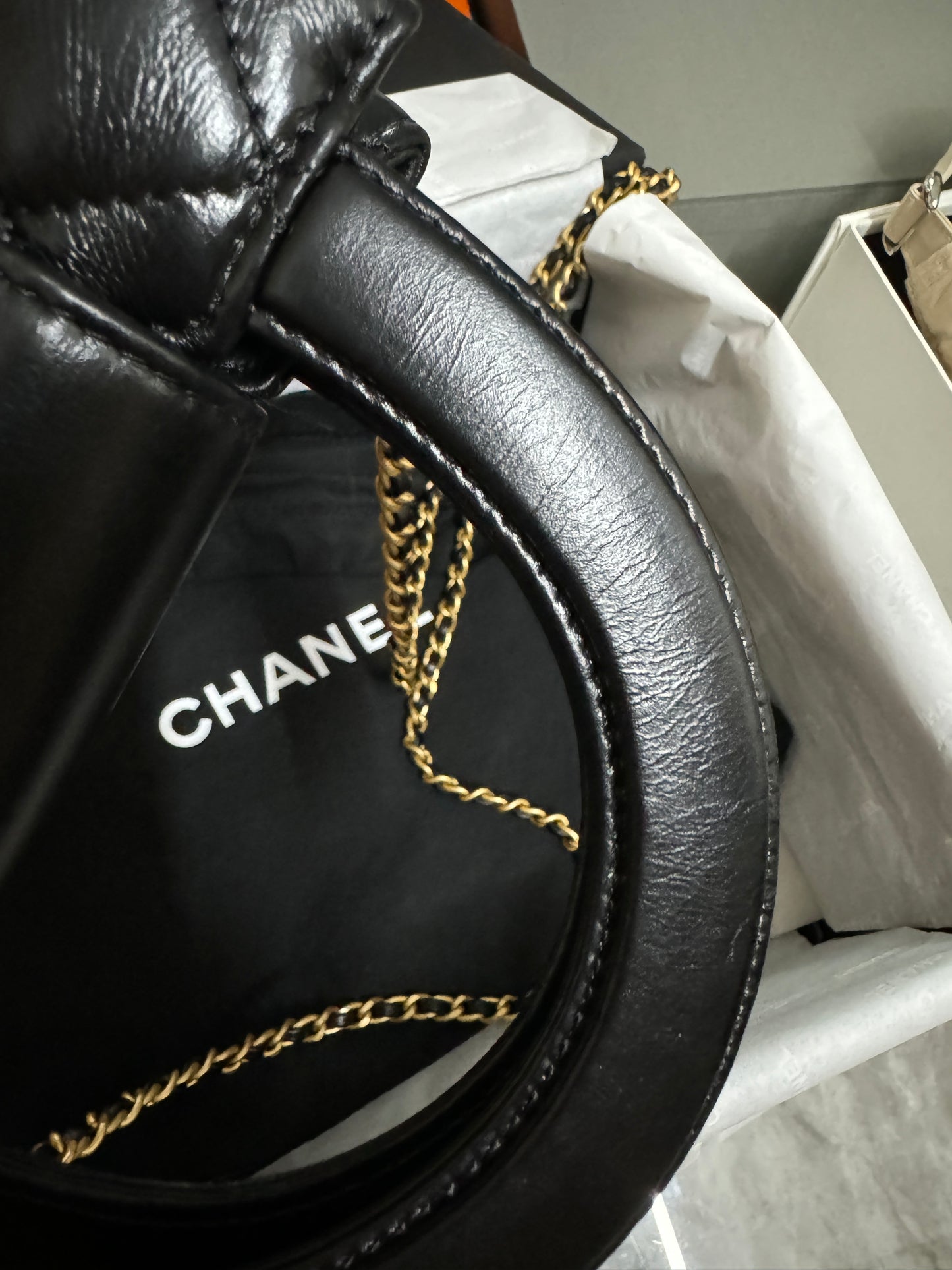 CHANEL 23K Kelly Nano Black