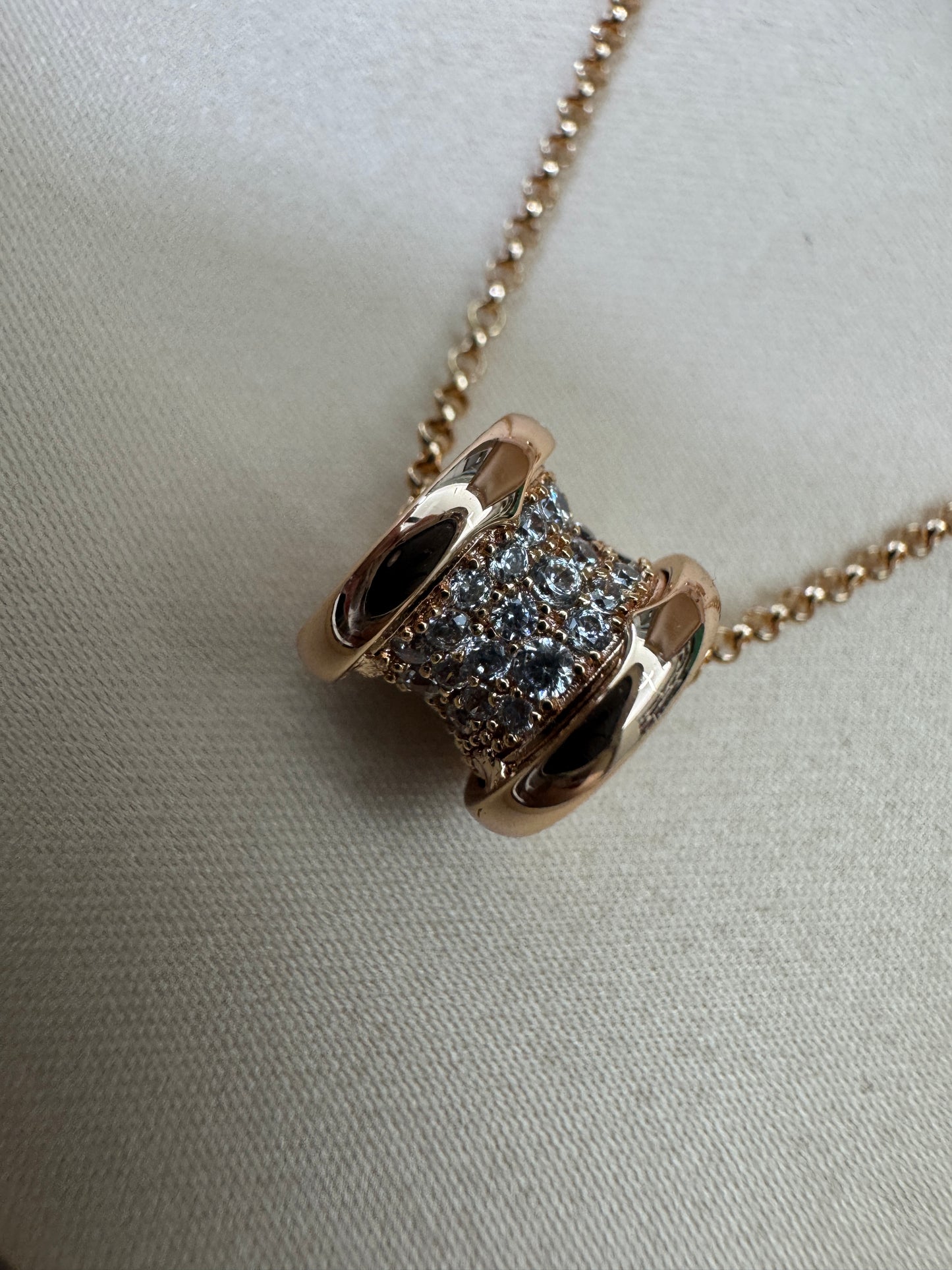 BVLGARI B Zero 玫瑰金項鏈