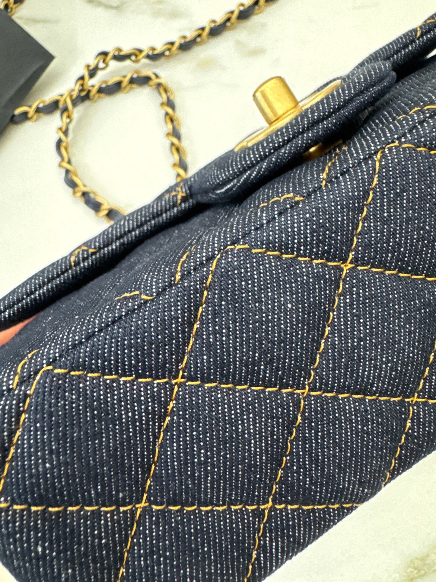 CHANEL 26P 深藍牛仔 Mini CF20