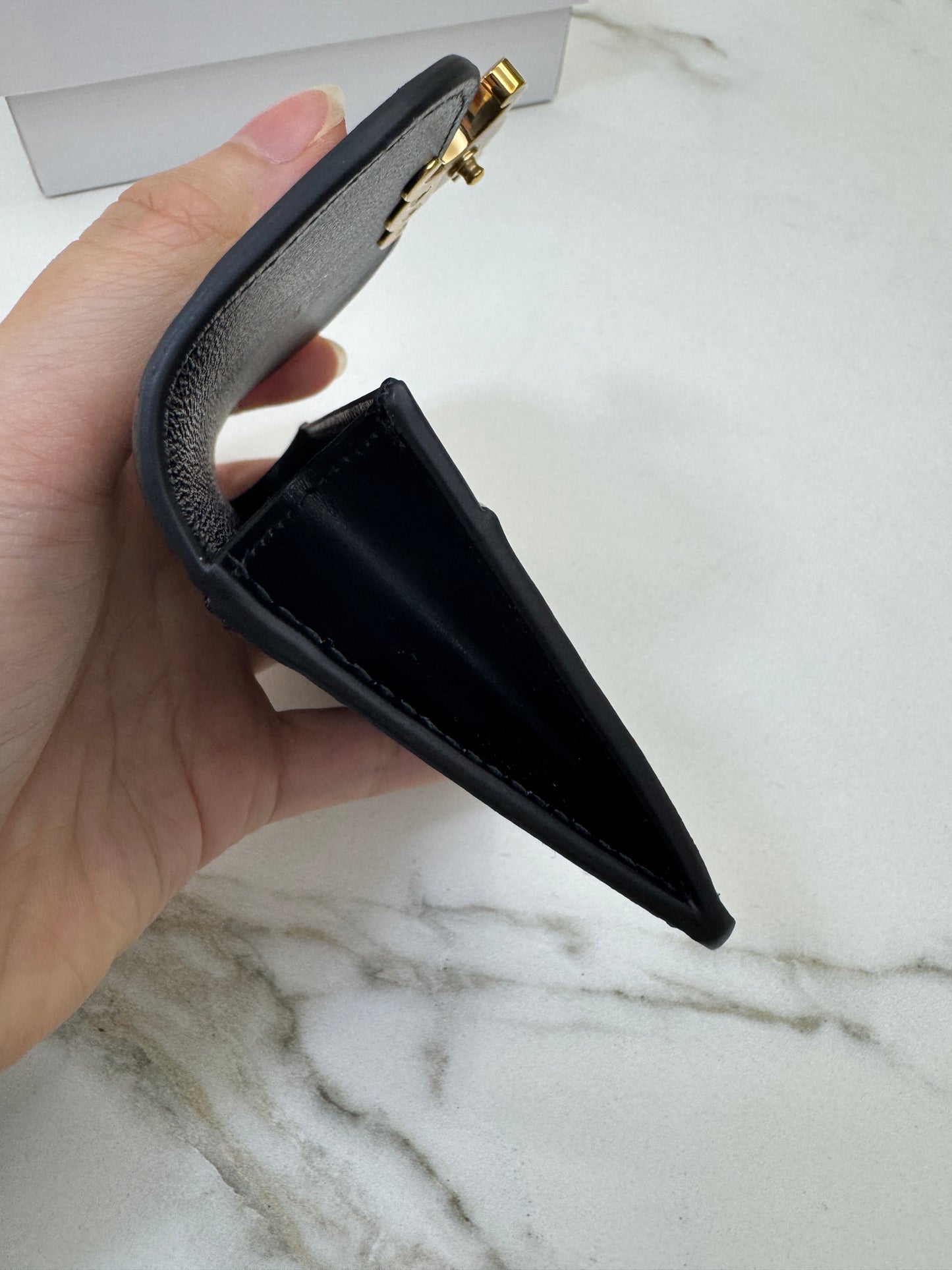 CELINE 凱旋門卡包 Box皮