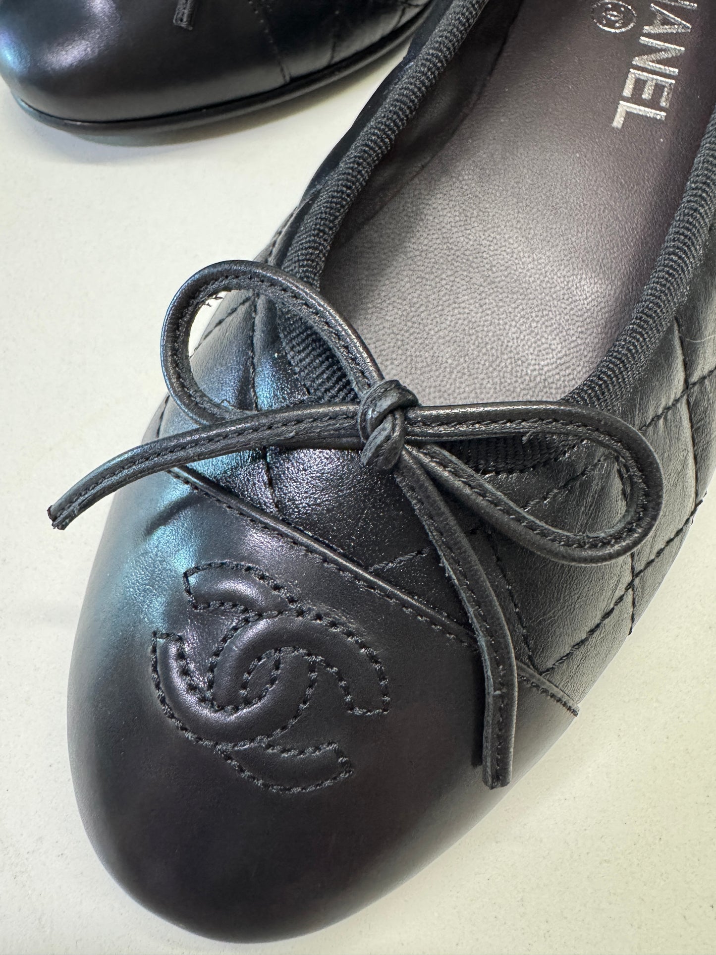 CHANEL Montebello皮 菱格芭蕾舞鞋