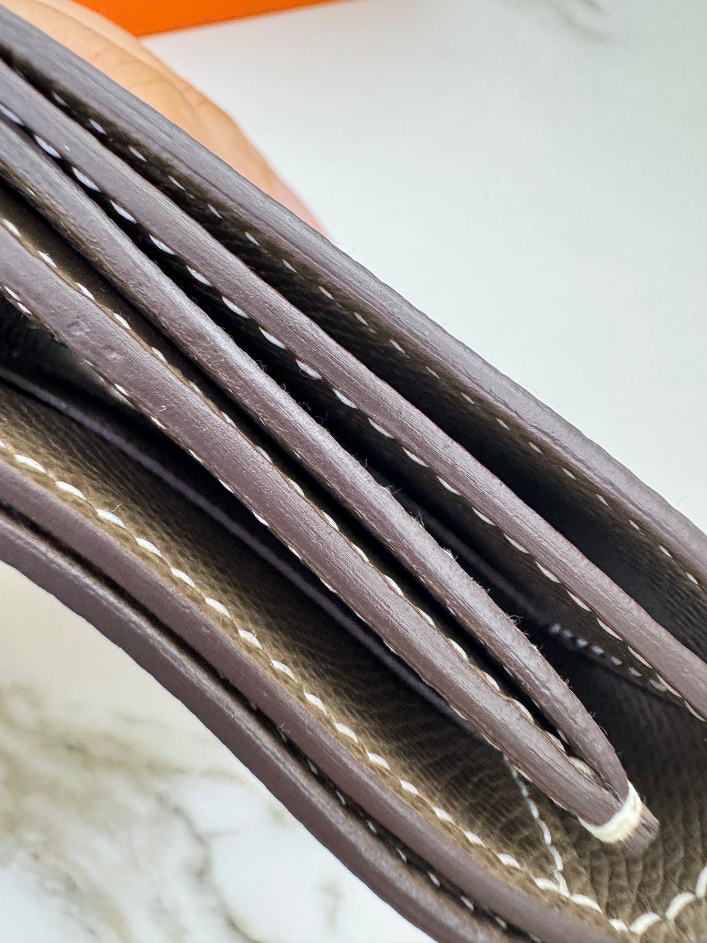 HERMES Bearn Wallet 三摺錢包 大象灰銀扣