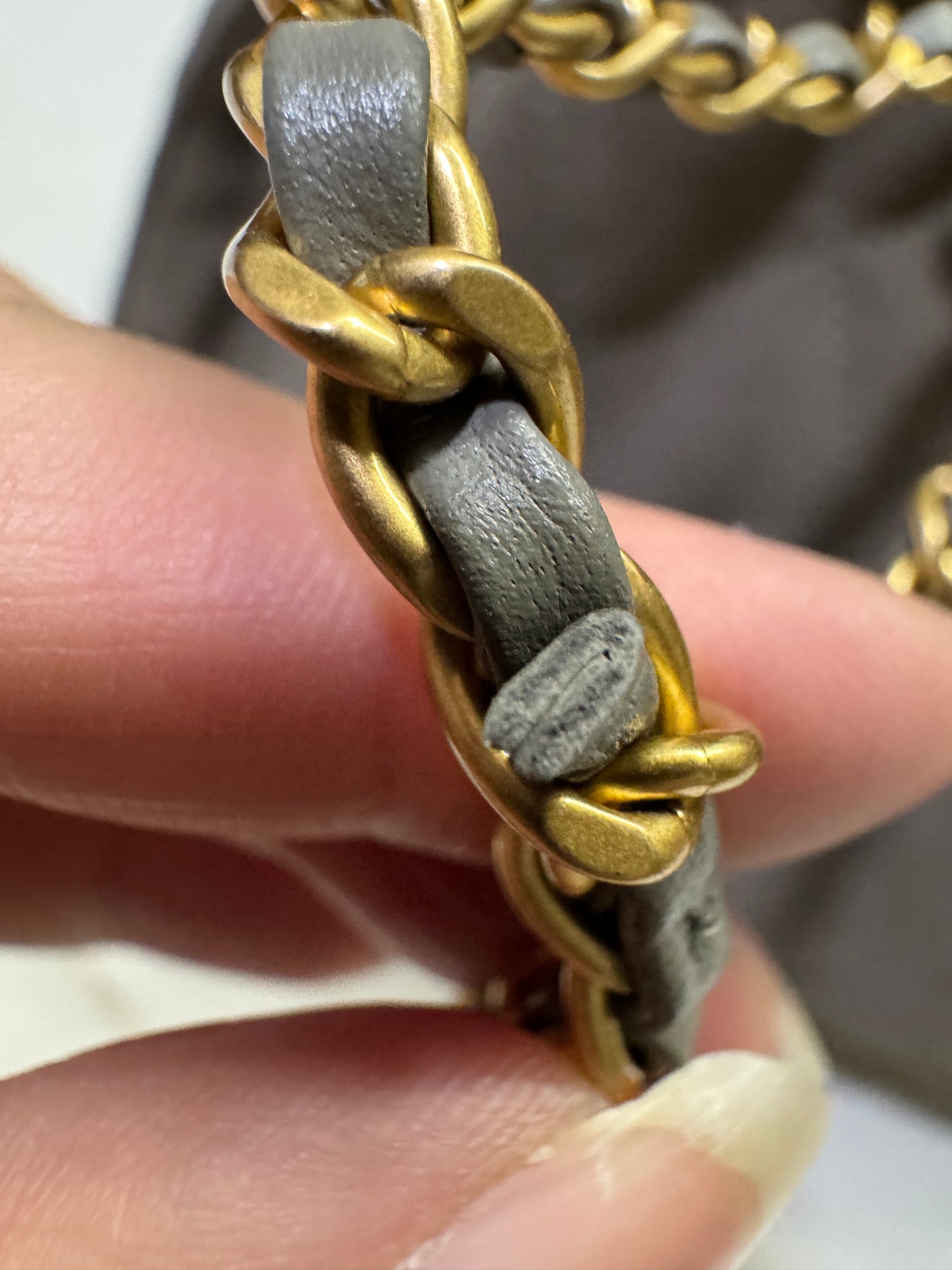 CHANEL 25C 25Bag 灰色麂皮 小號