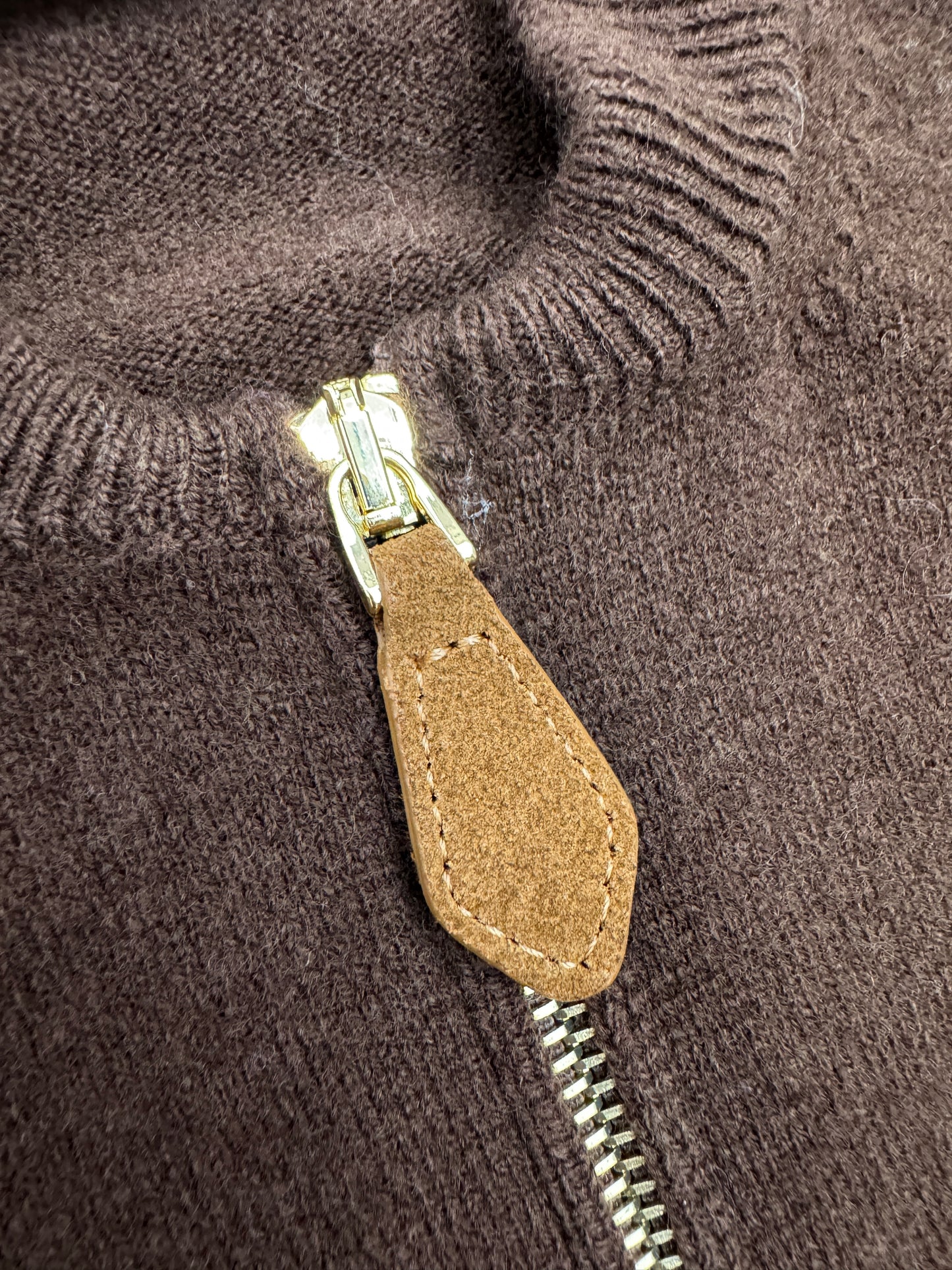 MIU MIU 深棕色針織短外套