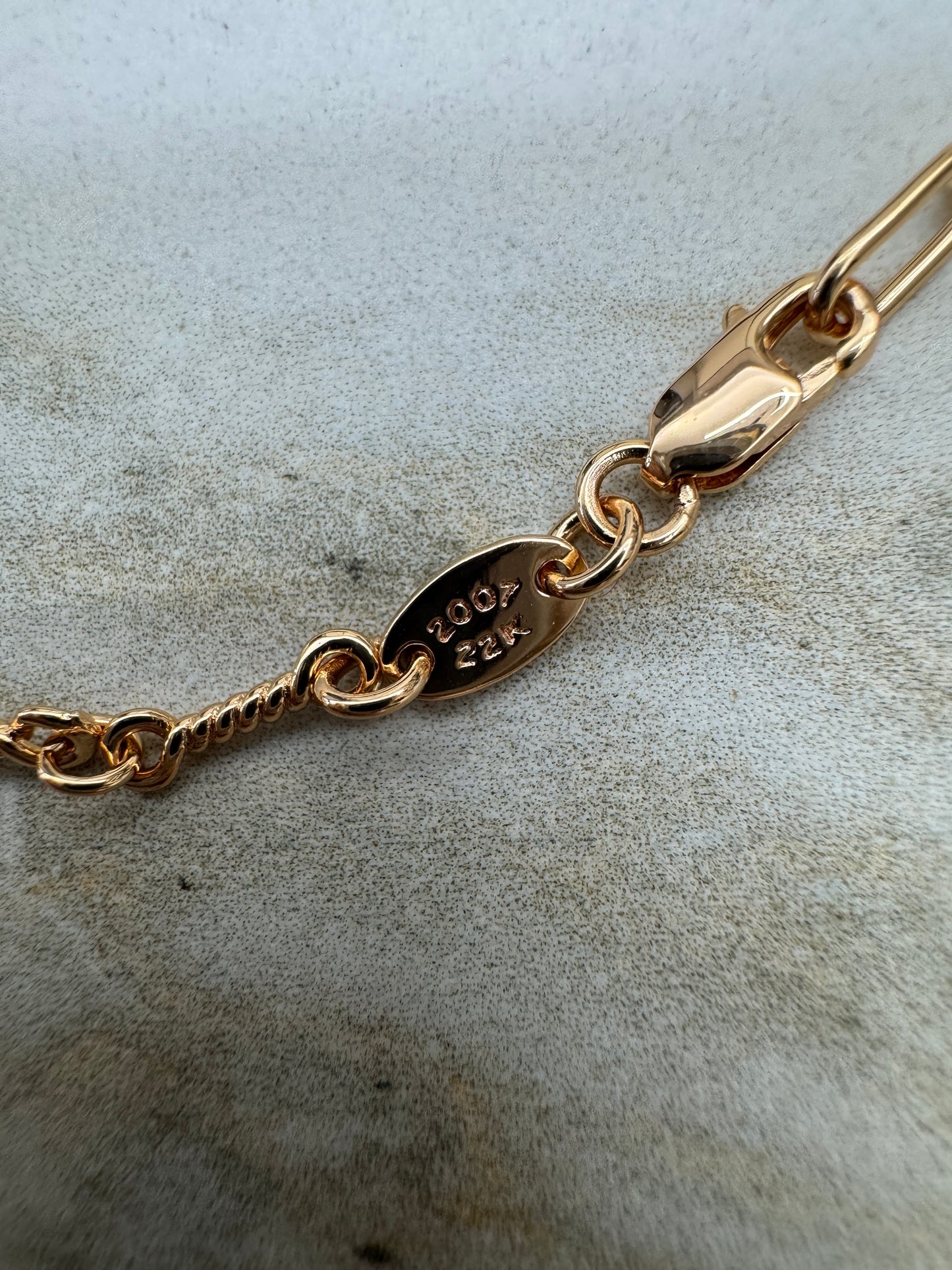 CHROME HEARTS 十字架 玫瑰金項鏈