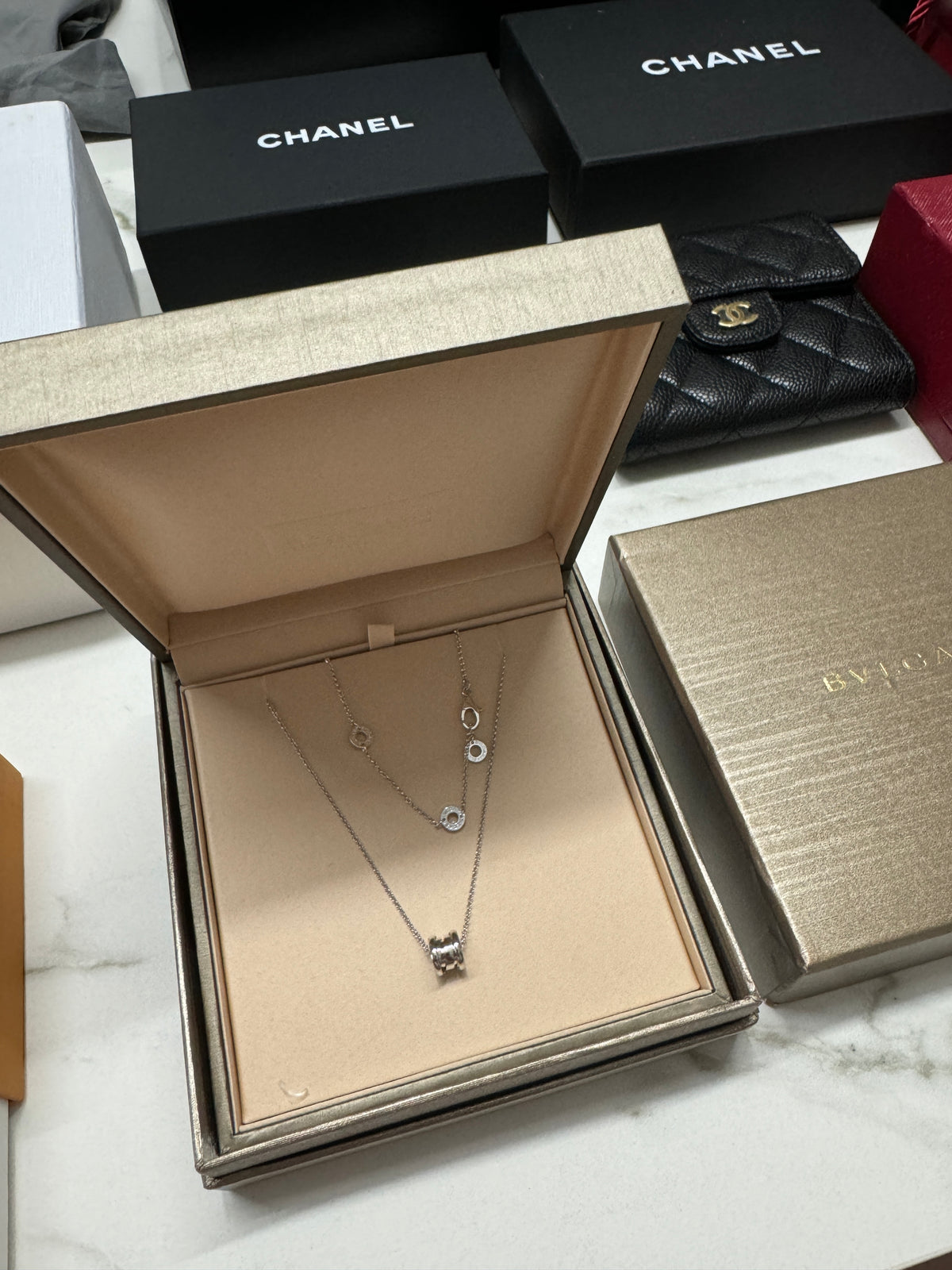 BVLGARI B.Zero 項鏈 白金色