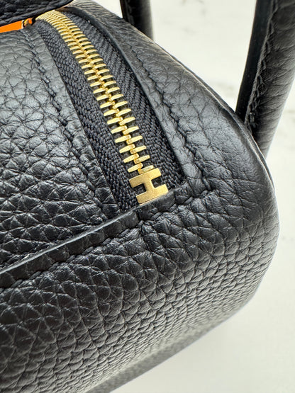 HERMES Mini Lindy I 黑色 Noir GHW