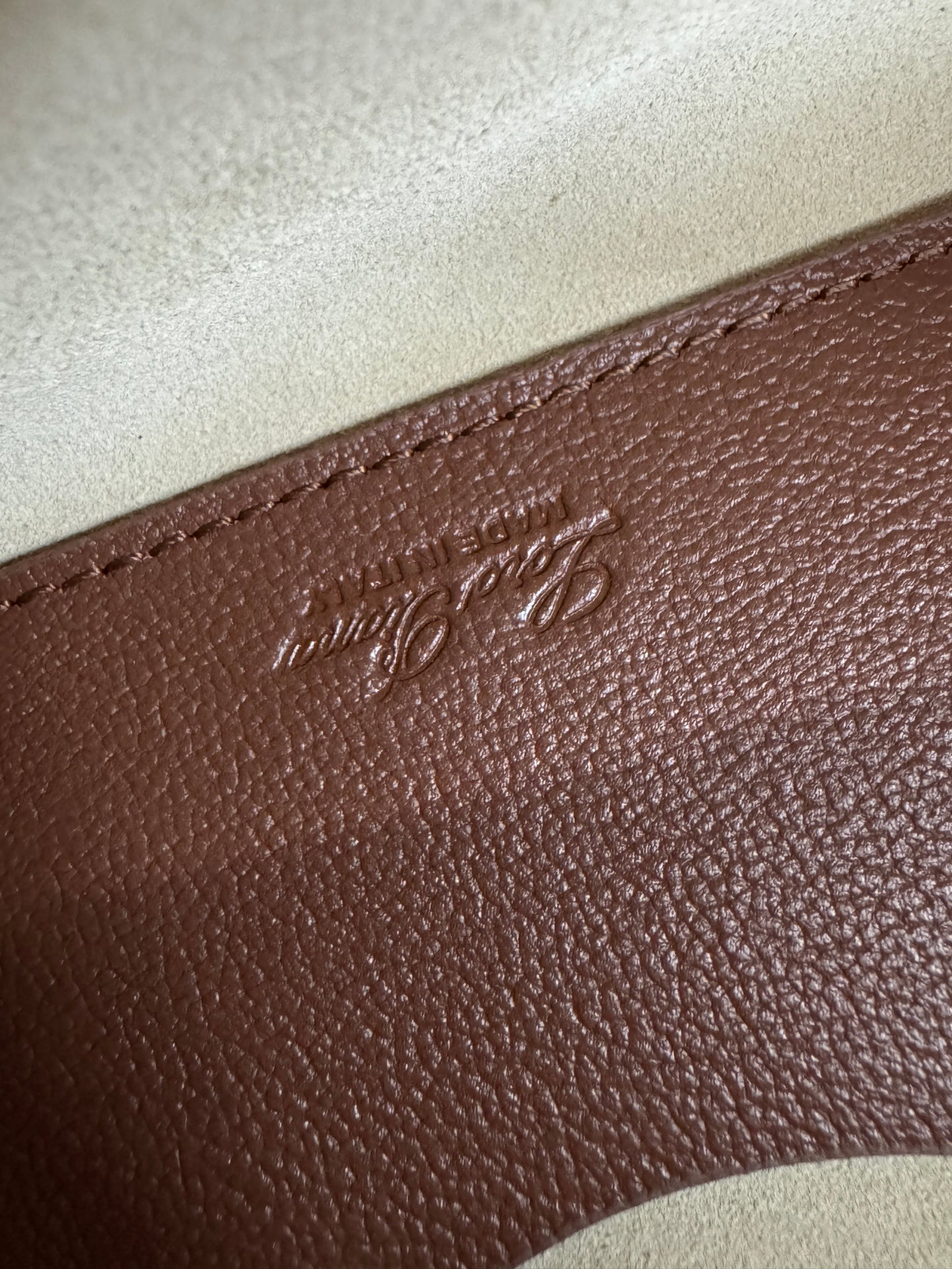 LORO PIANA Extra Bag 23 焦糖棕色