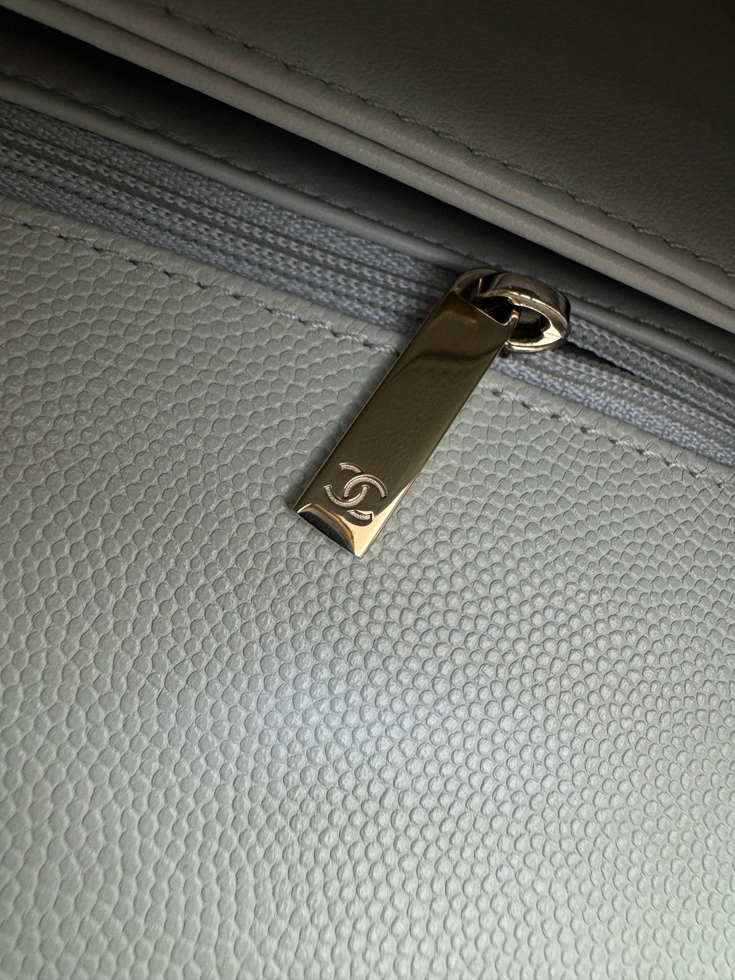 CHANEL Mini Cocohandle 霧霾藍/冰川藍 Cloud Blue