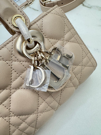 DIOR D-Joy Small 胭脂米 Powder Beige￼