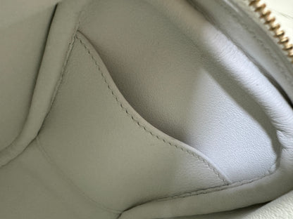 HERMES Mini Lindy II 純白色TC 金扣 GHW