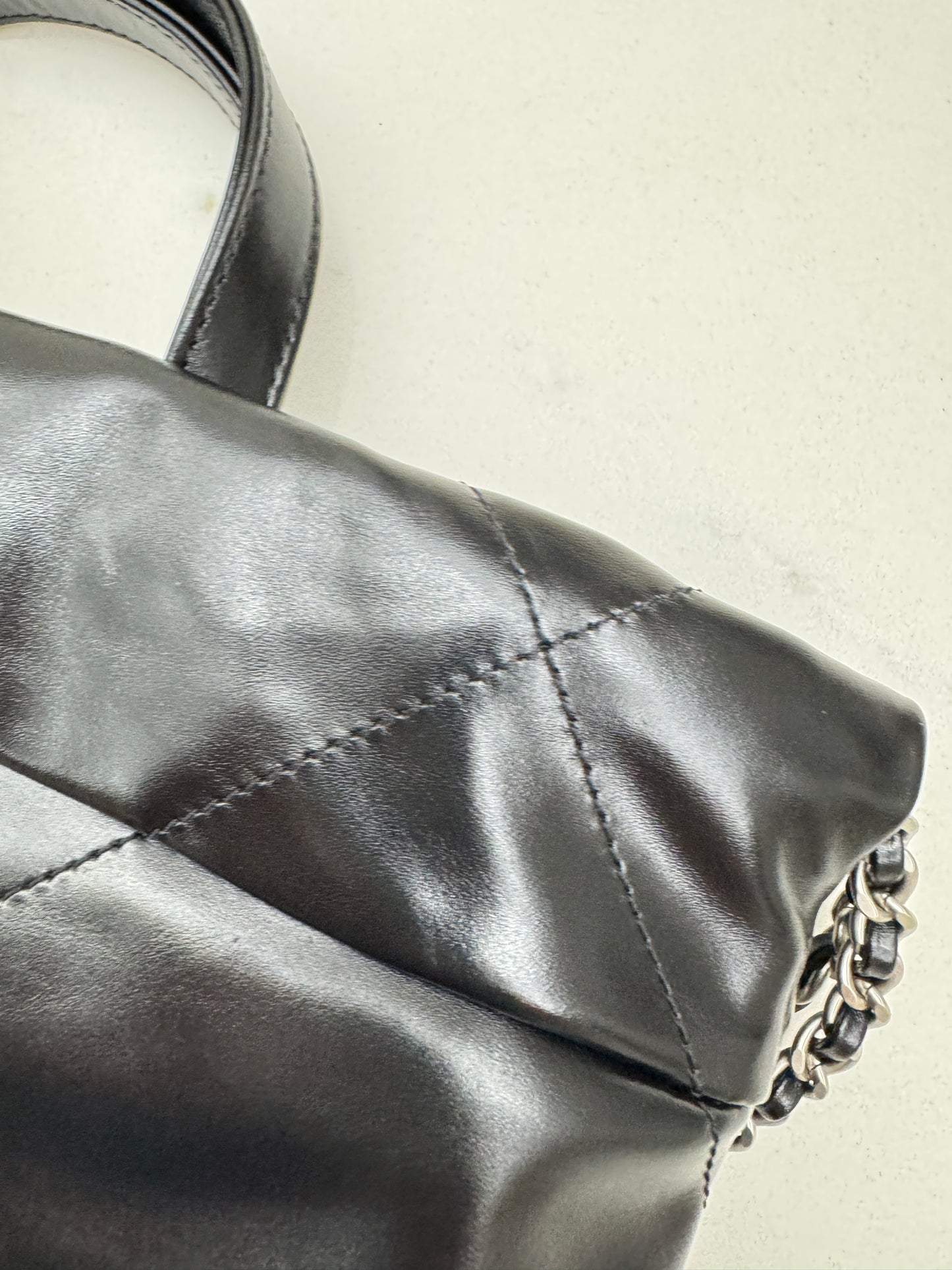 CHANEL 22Bag Backpack 黑銀 Black PHW
