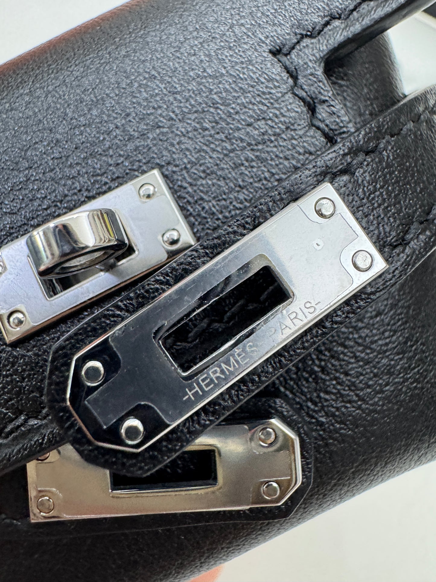 HERMES Kelly Moove 黑銀 Swift Noir PHW