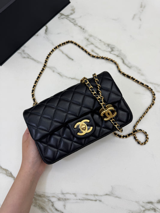 CHANEL 25B調節扣 Mini CF20 羊皮