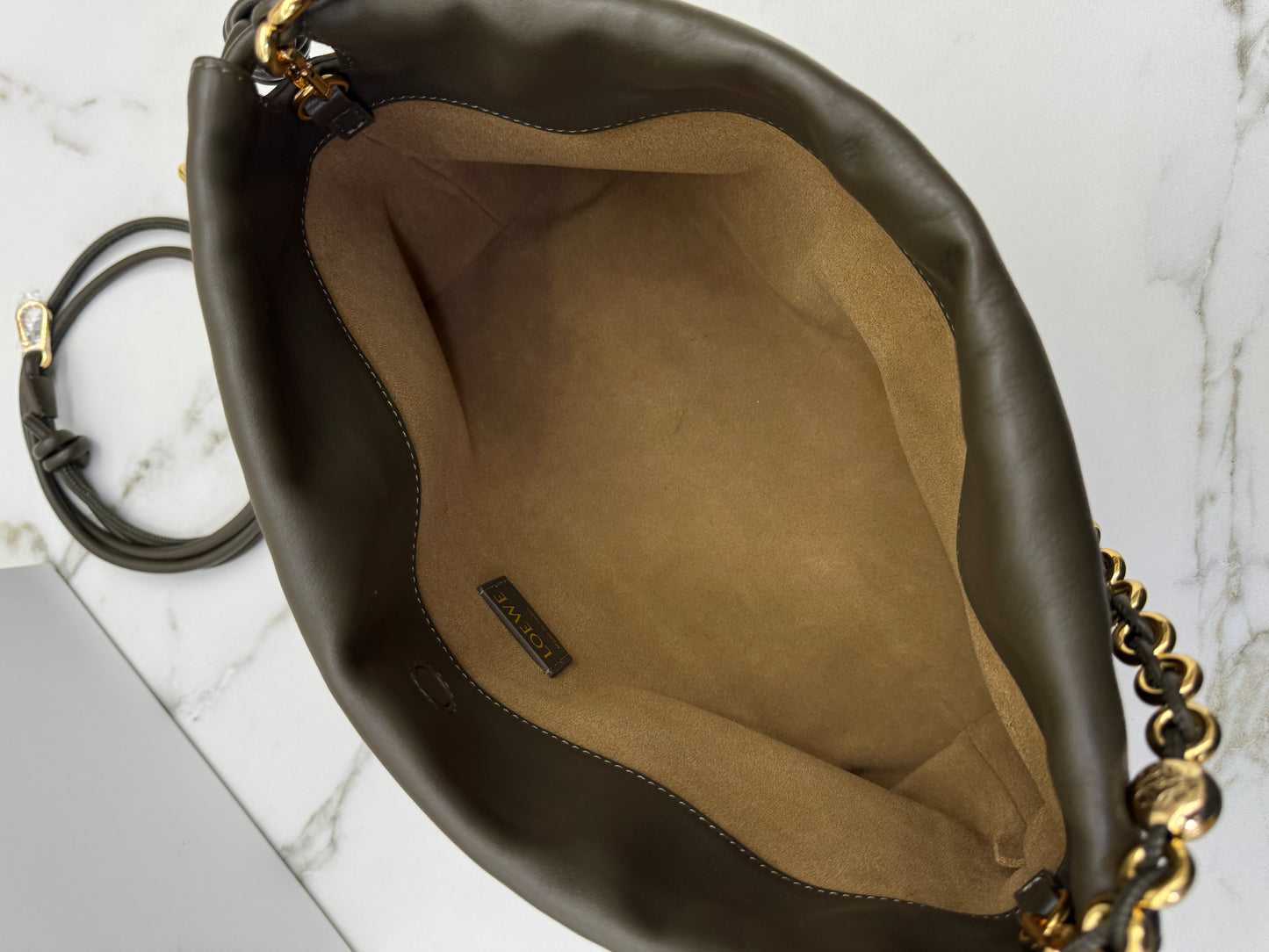 LOEWE Flamenco Purse Medium 卡其綠
