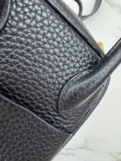 HERMES Mini Lindy II 黑金 Nior TC GHW
