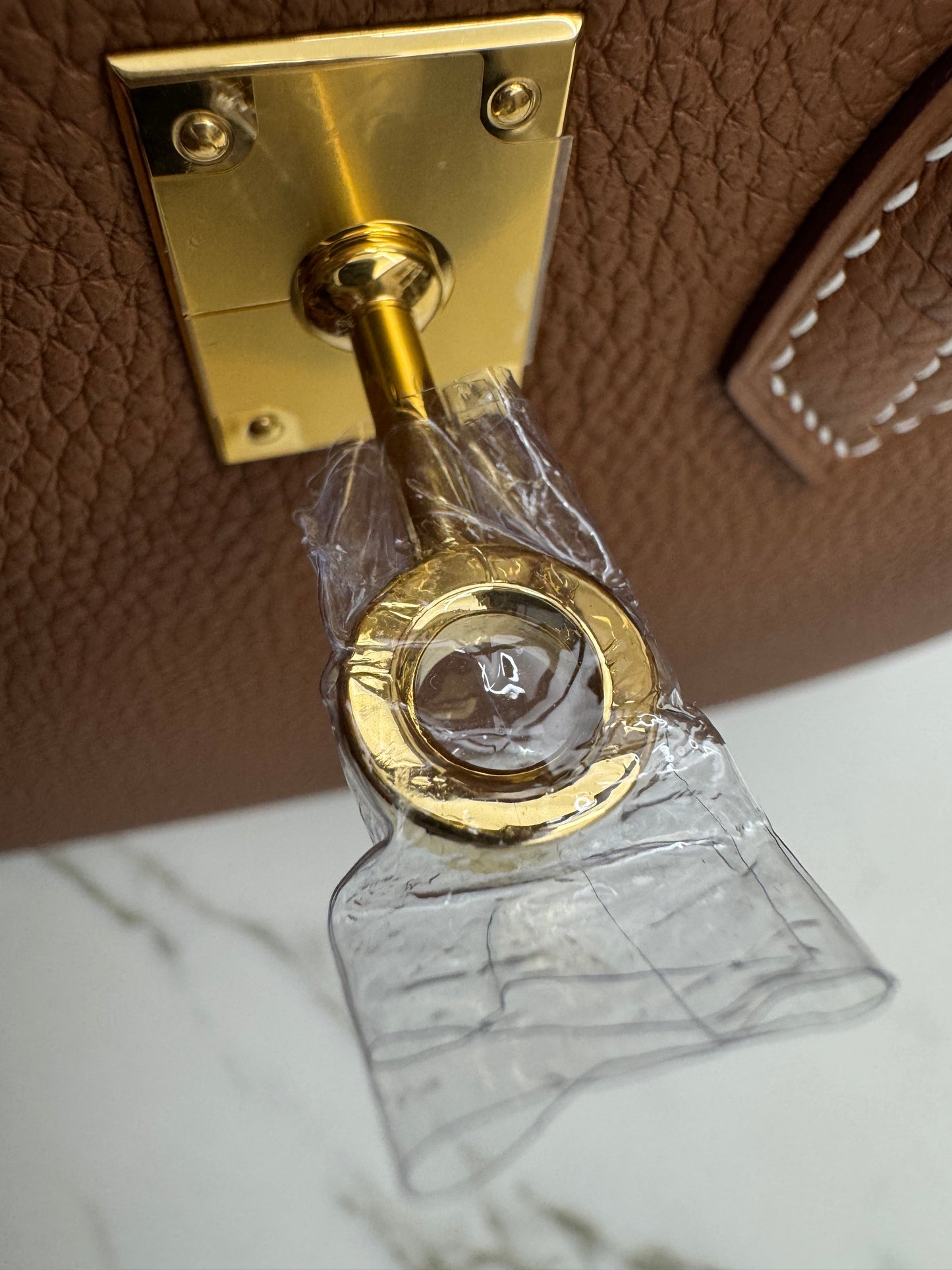 HERMES Birkin 25 金棕色金扣 Togo Gold GHW