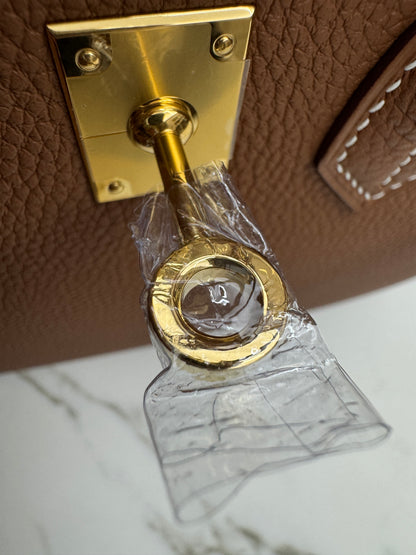 HERMES Birkin 25 金棕色金扣 Togo Gold GHW