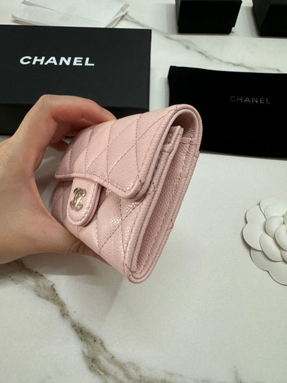 CHANEL CF卡包 淡粉色 HAAS牛皮