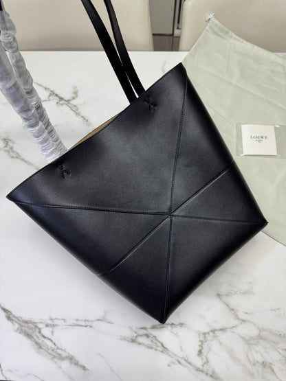 LOEWE Puzzle Fold 黑色 Medium