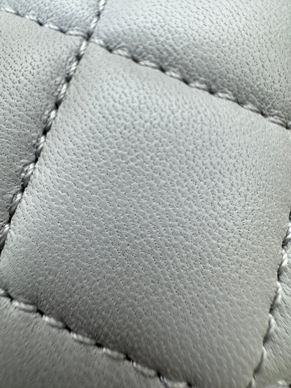 CHANEL Mini CF20 金球 淺灰色