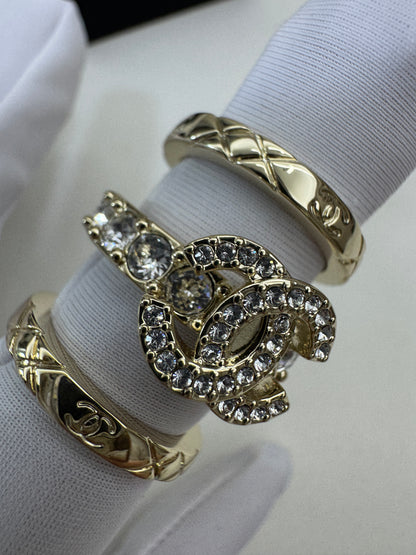 CHANEL 25P 三件套戒指 Set Rings