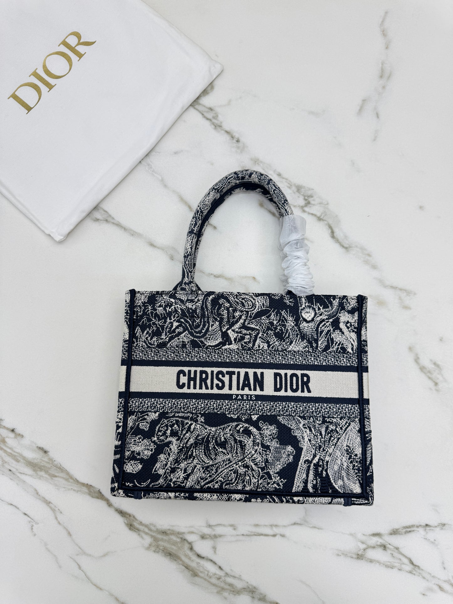 DIOR Book Tote Toile de Jouy Reverse Small