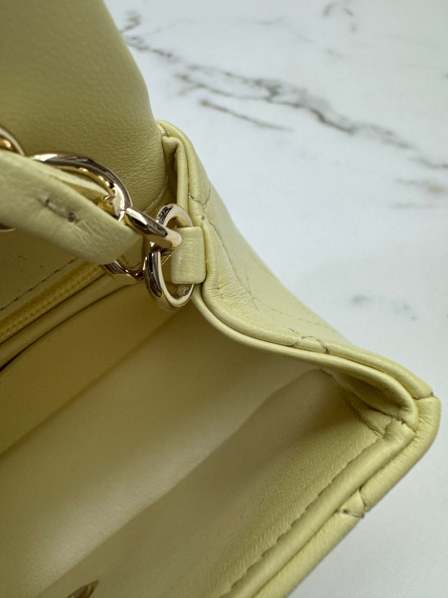 CHANEL Mini CF20 25S小雞黃 Lambskin