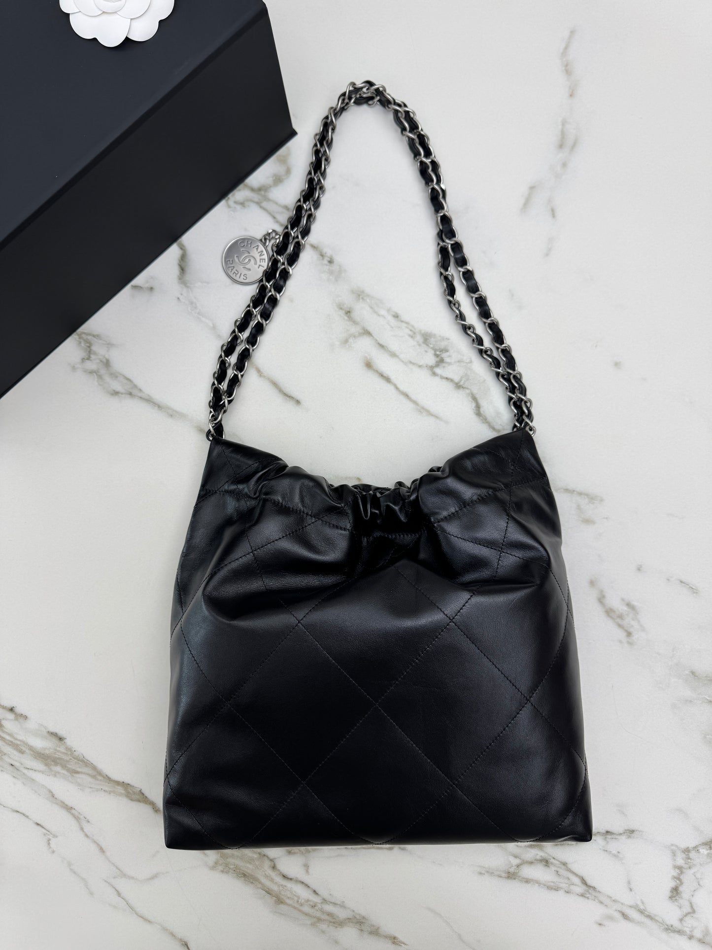 CHANEL 22Bag 黑銀 Small