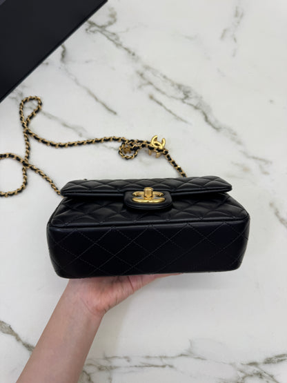 CHANEL 25B調節扣 Mini CF20 羊皮
