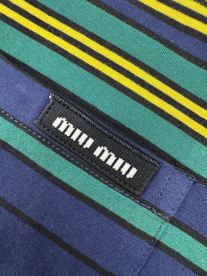 MIU MIU 25FW 條紋短袖