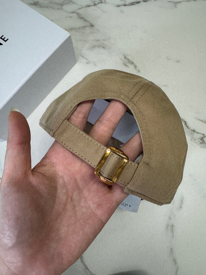 CELINE 凱旋門鴨舌帽 卡其色