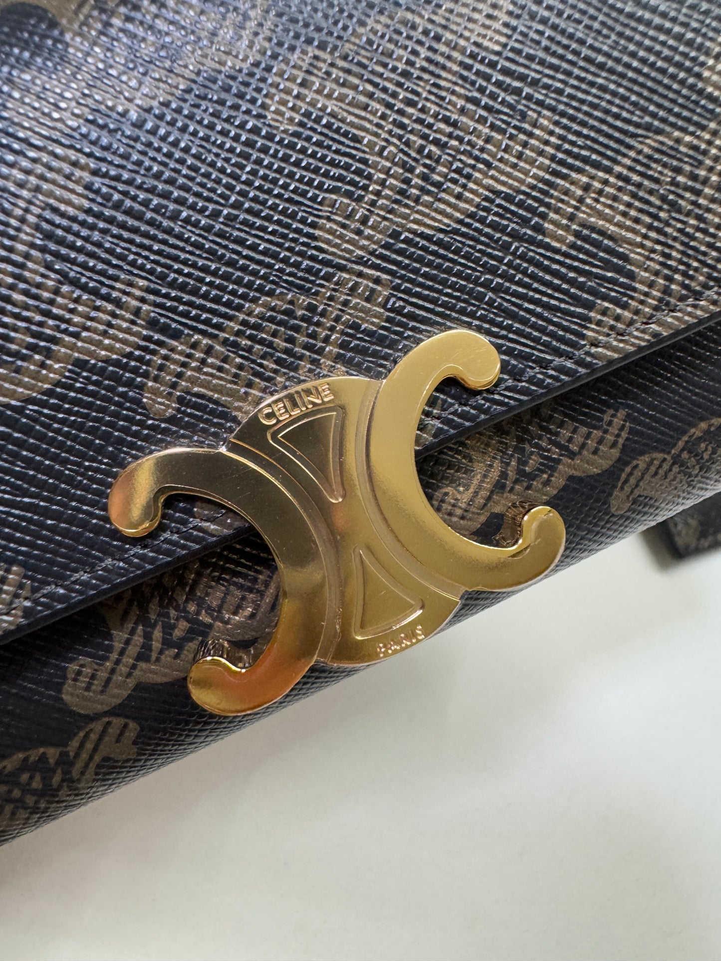 CELINE 兩件套三摺錢包 可拆式拉鍊零錢包