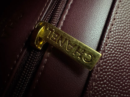 CHANEL Preppy Coco Small 酒紅色