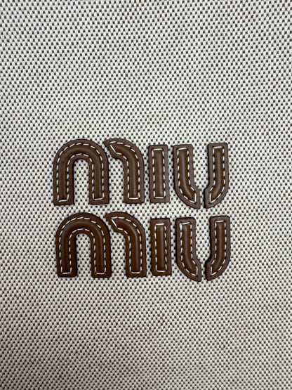 MIU MIU Ivy Tote 帆布 Regular Size